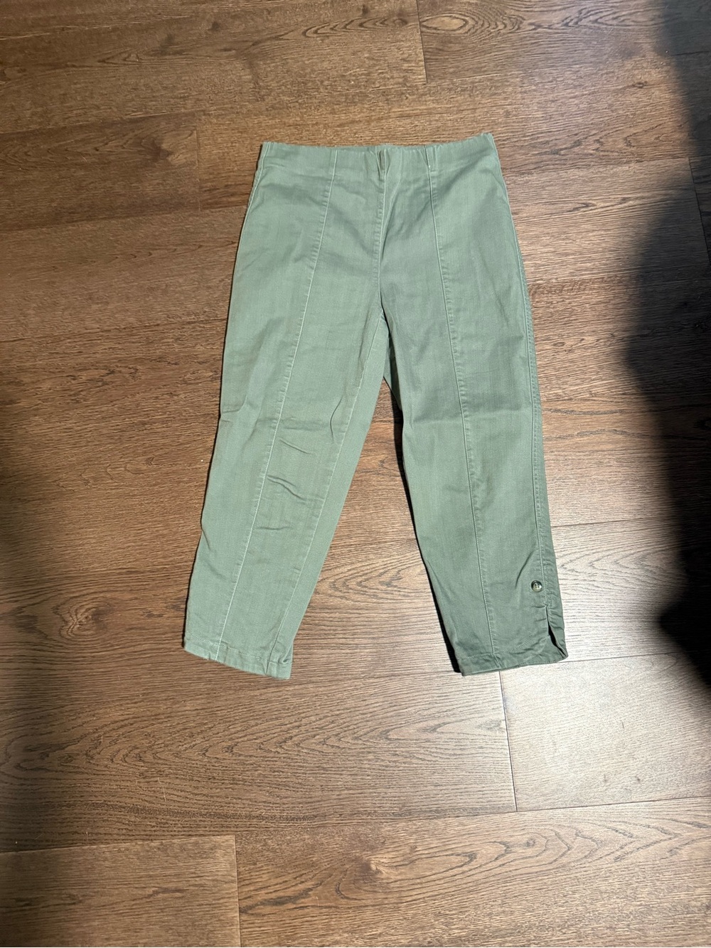 intro. Olive-Green Straight-Leg Chinos